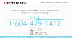 Desktop Screenshot of cluttertocash.com